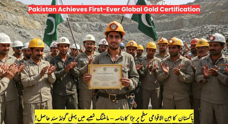 Pakistan Achieves First-Ever Global Gold Certification in the Mining Sector