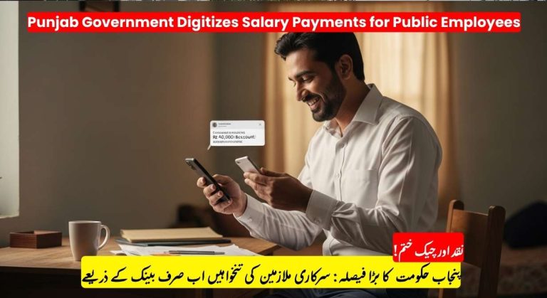 Punjab Government Moves to Fully Digitize Salary Payments for Public Employees
